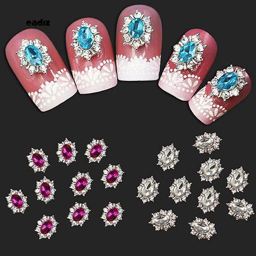 Bộ 10 miếng đính trang trí móng tay xinh xắn