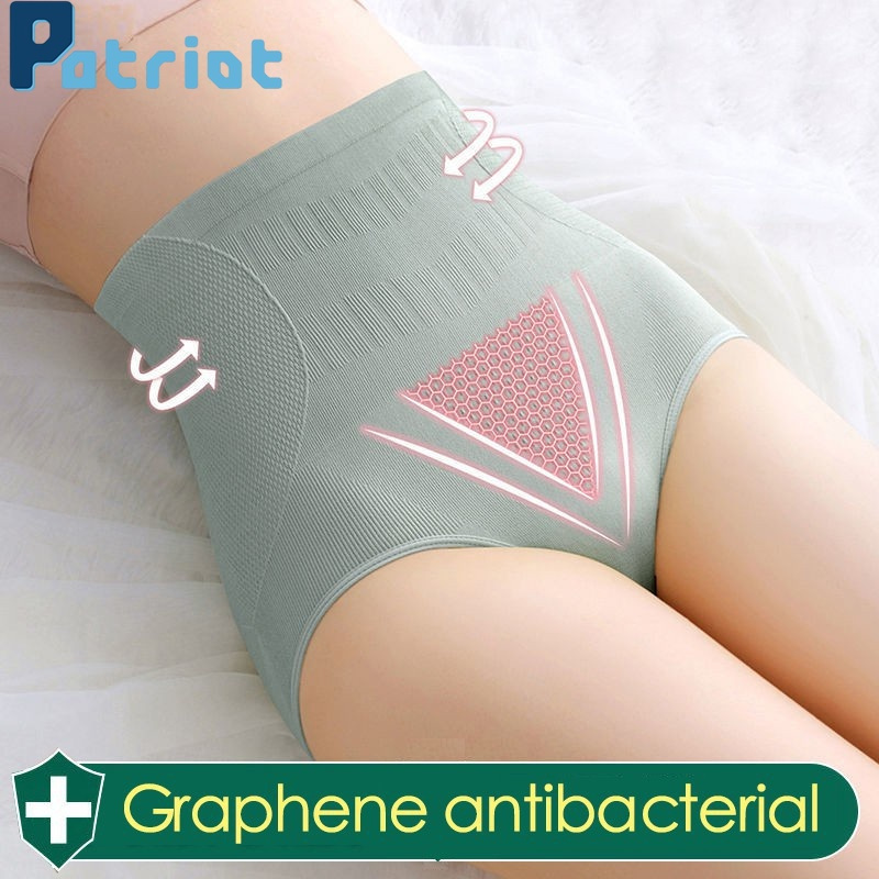 Quần lót cotton không đường may lưng cao định hình eo sau sinh