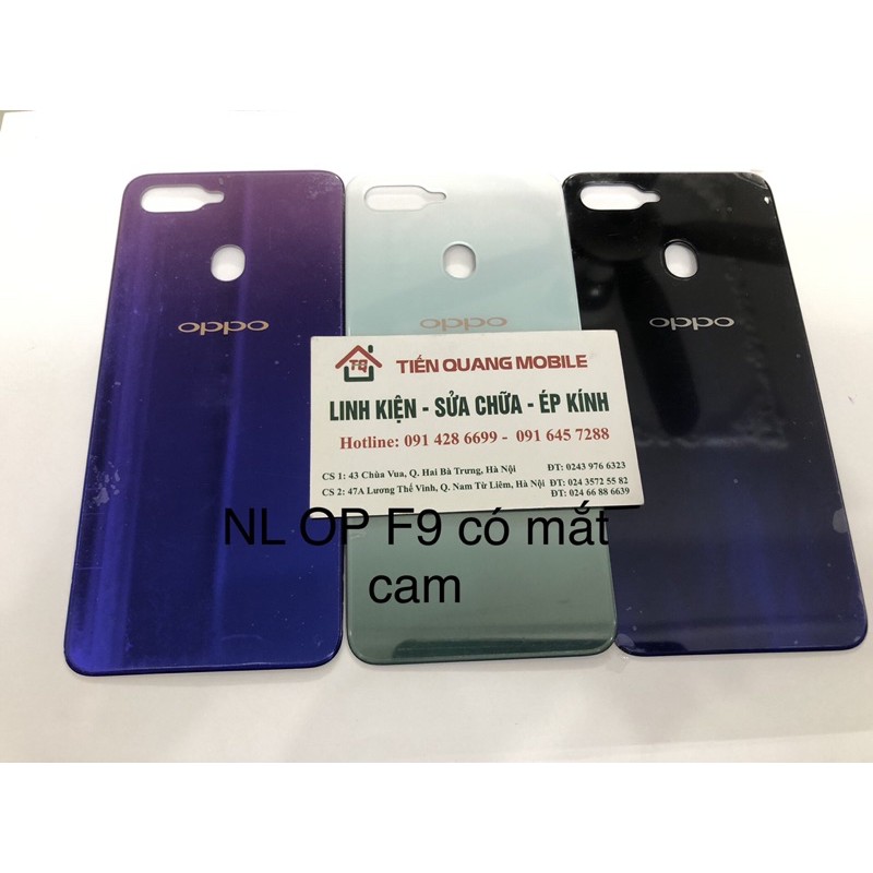 Nắp lưng đt OPPO F9 có mắt cam