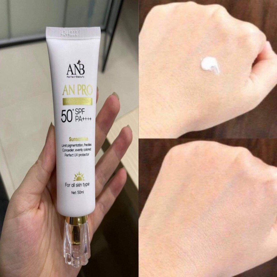 [HÀNG CHÍNH HÃNG] Kem Chống Nắng Lâu Trôi Làm Sáng Da An pro Tâm An SPF50+ PA++++ 50ML