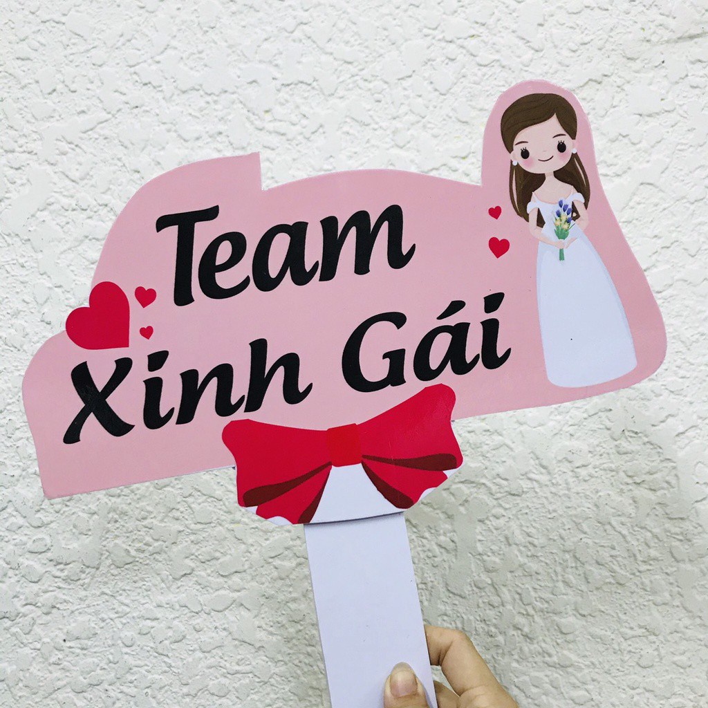 [Ảnh thật] Bảng cầm tay sinh nhật - bảng cầm tay đám cưới - bảng hashtag cầm tay dễ thương 30cm