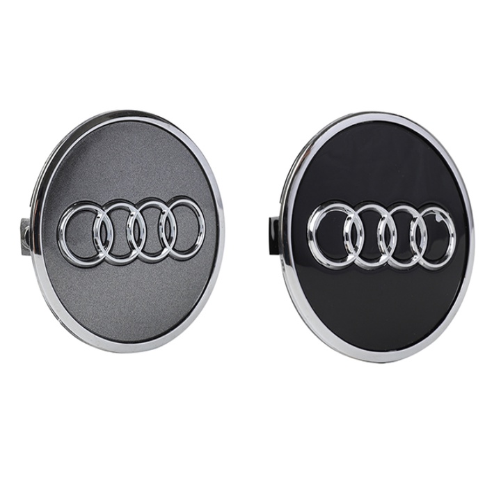 Logo chụp mâm, ốp lazang bánh xe ô tô Audi Q7 AUD77 đường kính 77mm