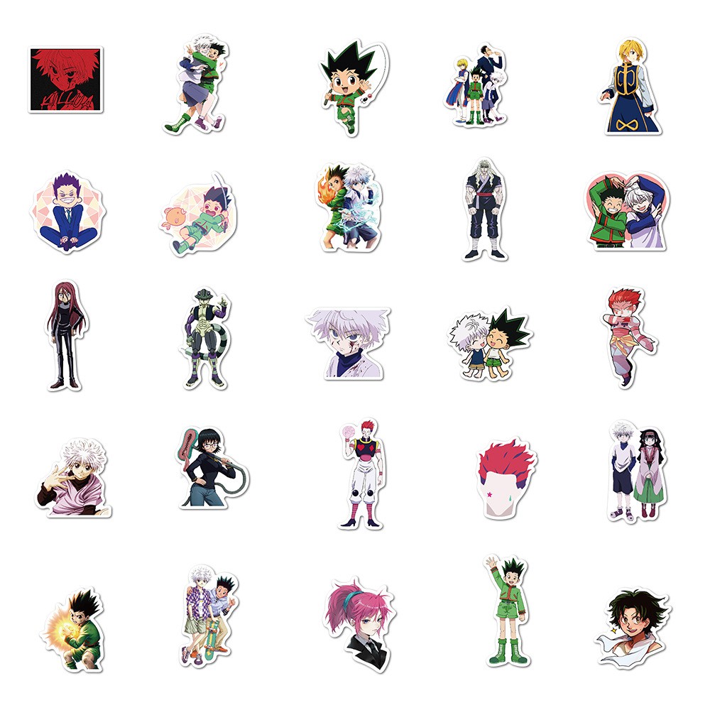 50 Miếng Dán Chống Thấm Nước Hình Thợ Săn X Hunter X Hunter