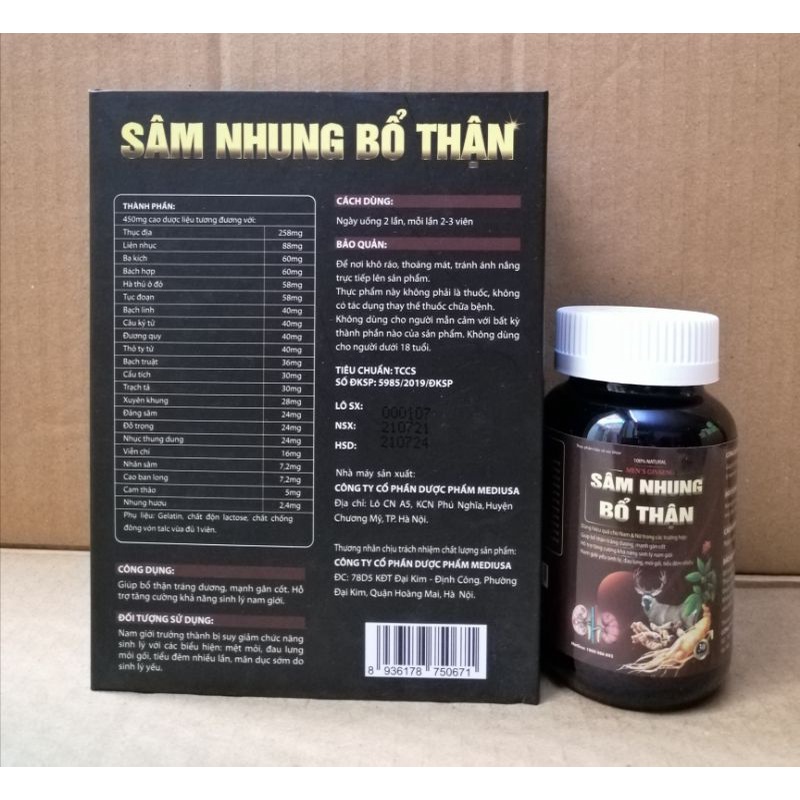 Sâm nhung bổ thận - tăng cường khả năng sinh lý nam giới