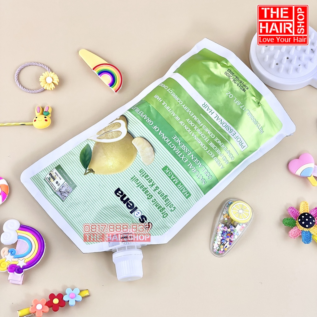 Hấp ủ tóc siêu phục hồi hấp tóc bưởi SELENA 500ml, sản phẩm được các salon lớn tin dùng giá cả hợp lí chất lượng 5sao