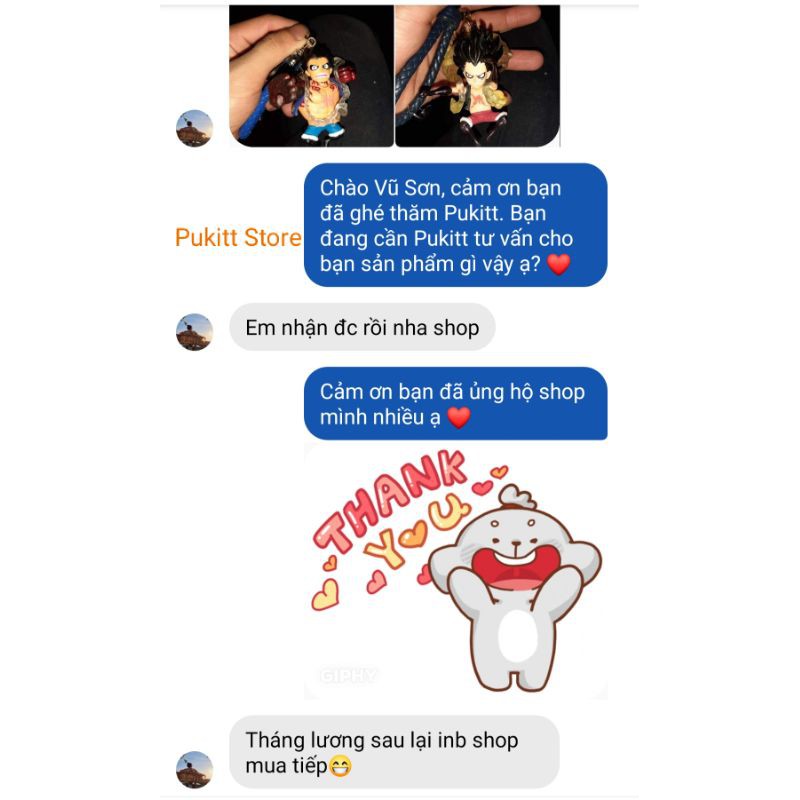 Móc khóa mô hình Luffy One Piece Gear 4 MKOP02