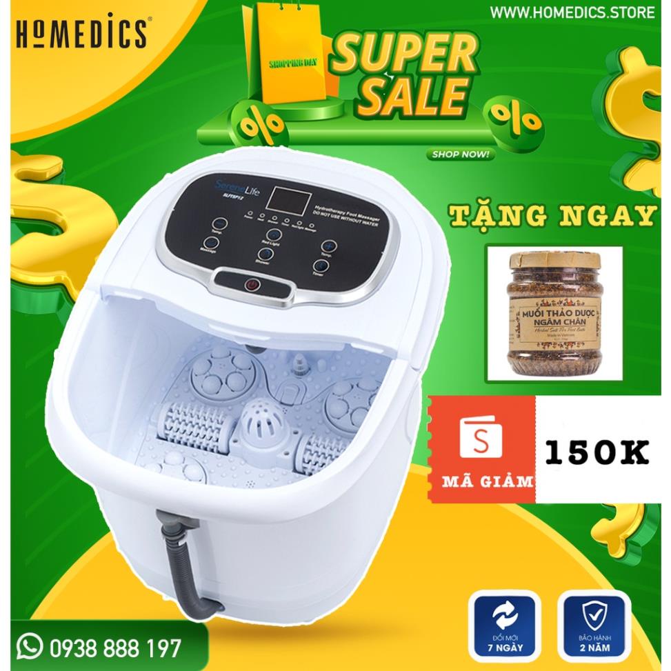 Bồn máy chậu ngâm chân massage cao cấp con lăn tự động Homedics FB-650, SereneLife SL12, SL173