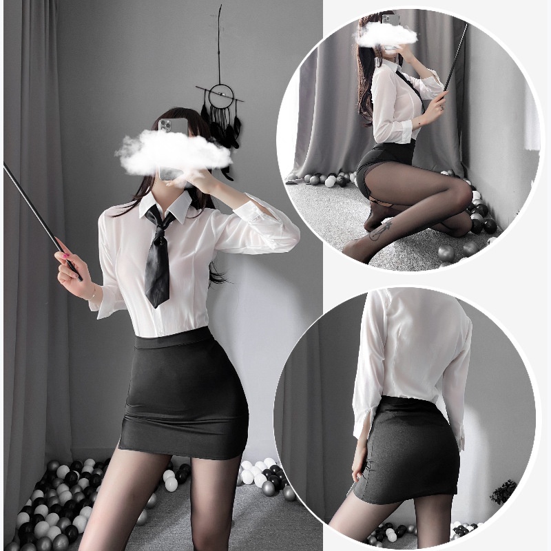Cosplay sexy thư ký quyến rũ siêu hot 2023