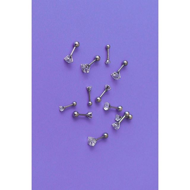 Round Diamond Earring