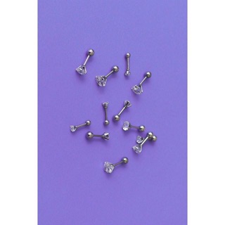 Round Diamond Earring