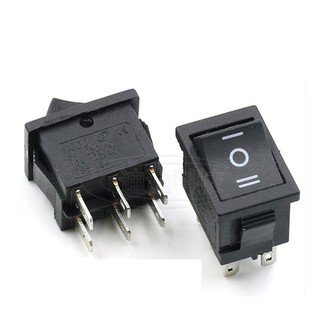 Công tắc 6 chân 3 vị trí bé KCD2-202 21*15MM
