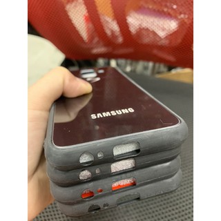Ốp lưng samsung A6 viền dẻo lưng kính