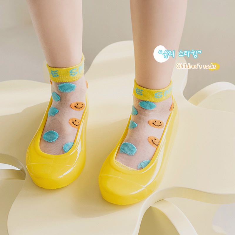 Vớ Cổ Thấp Vải Lụa Mỏng Thoáng Khí Thời Trang Mùa Hè Cho Bé