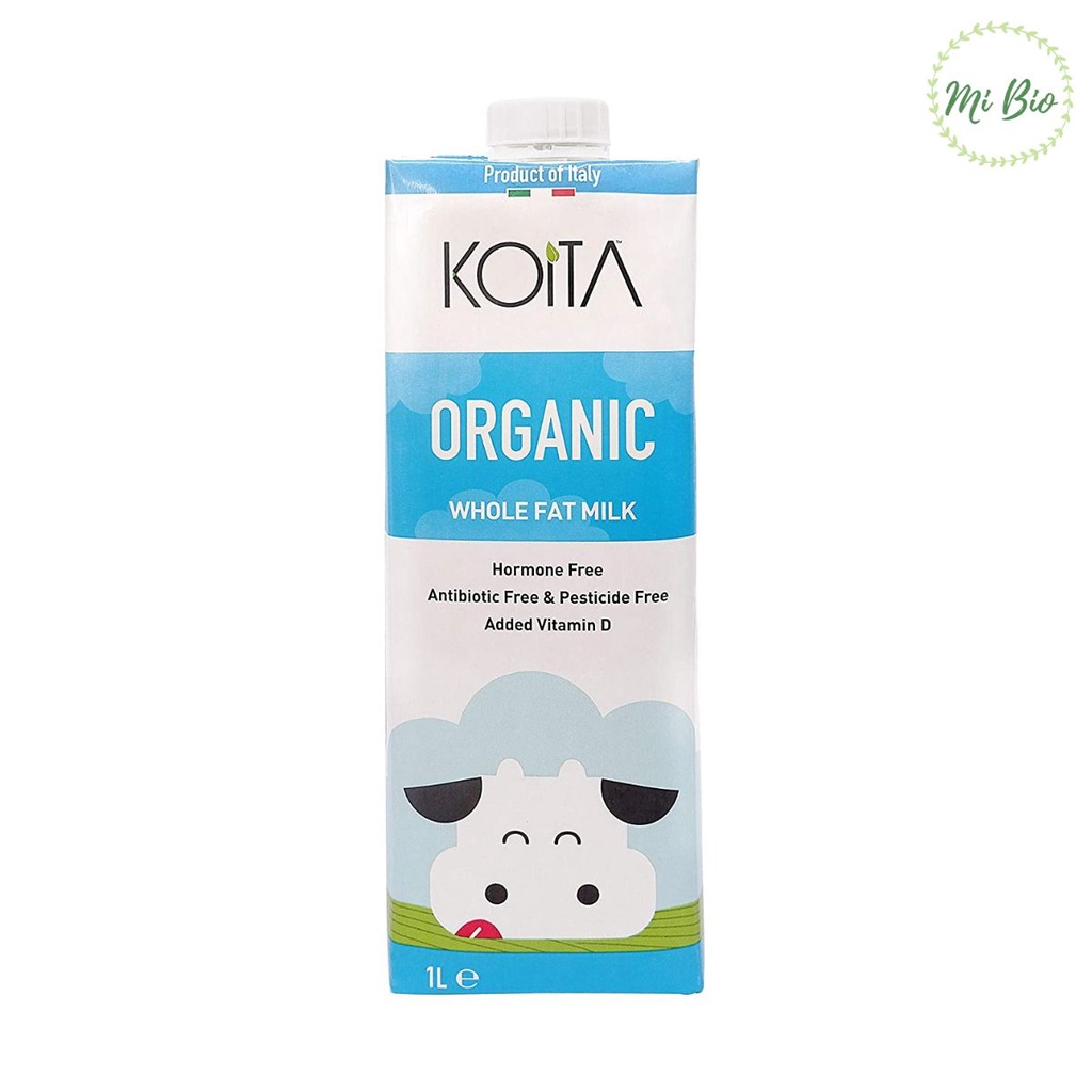Sữa bò hữu cơ nguyên kem 1 lít - Koita