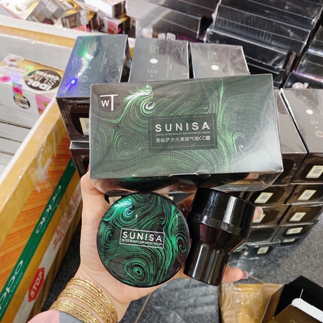 Phấn tươi Sunisa kèm bông đánh phấn cao cấp