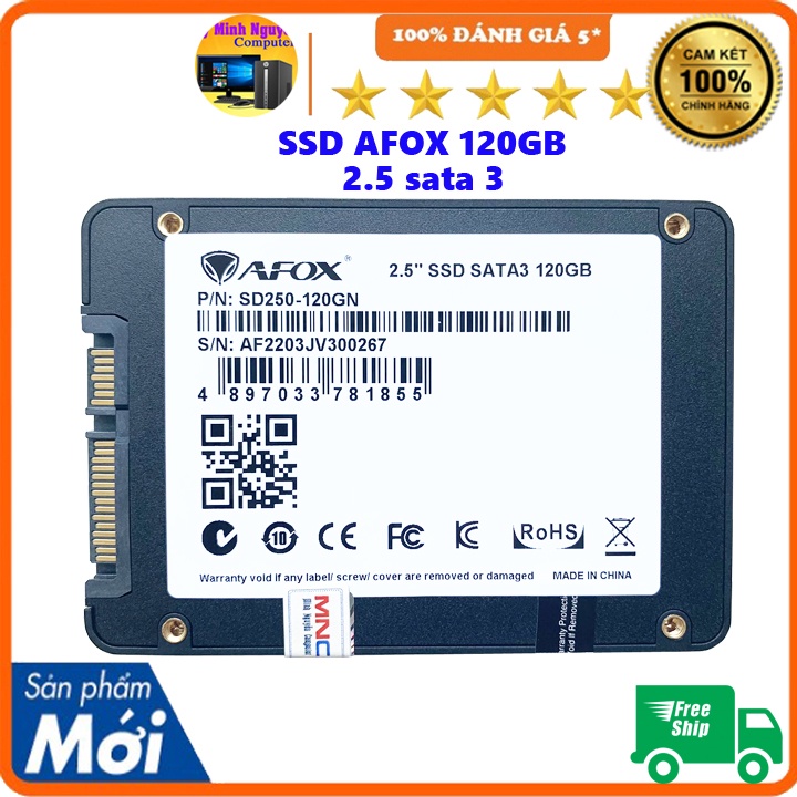 ổ ssd 120GB AFOX 2.5 Sata 3 Chính hãng BH 3 Năm