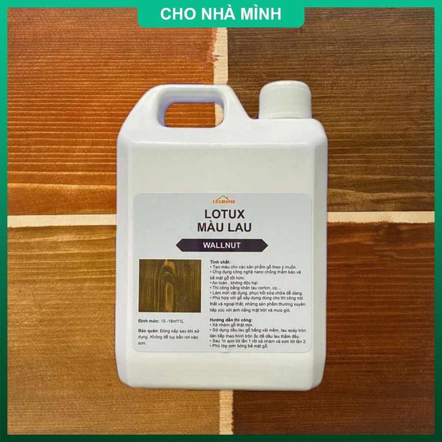 Sơn màu gỗ, sơn gỗ gốc nước - LuxHome - Lên vân gỗ,sơn gỗ màu cánh gián, cherry, honey, óc chó.