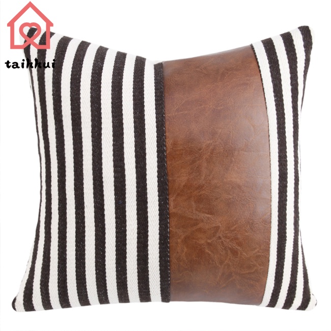 Vỏ Gối Sofa Da Pu 45 * 45cm Cho Gia Đình