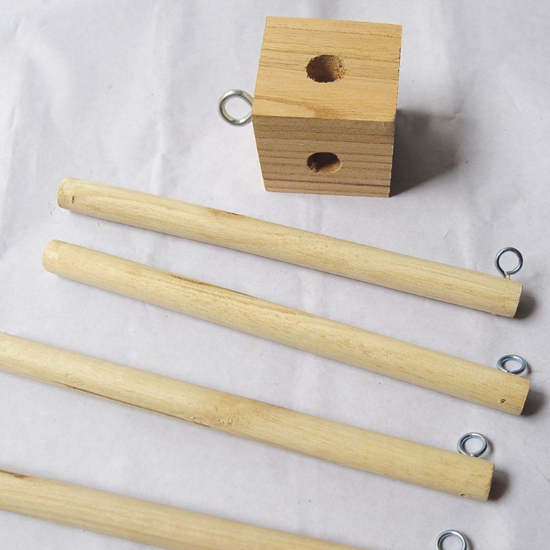 Khung Treo Đồ Di Động Bằng Gỗ Diy Gắn Nôi Em Bé