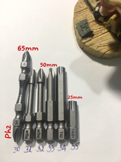 Mũi vít PH2 WIHA lùn 65mm(số30)