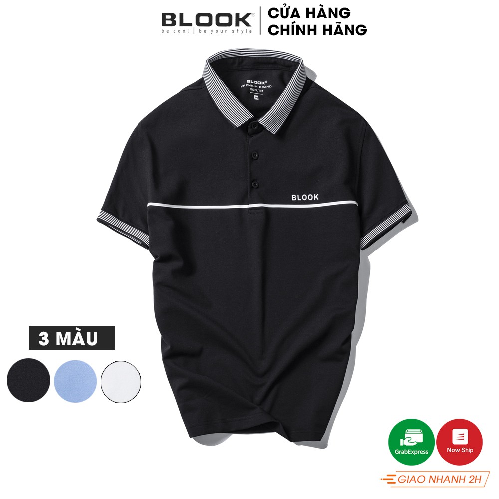 Áo polo nam slimfit BLOOK chất vải thun cá sấu cotton co giản phối kiểu trẻ trung 43833  (HÌNH THẬT) | BigBuy360 - bigbuy360.vn