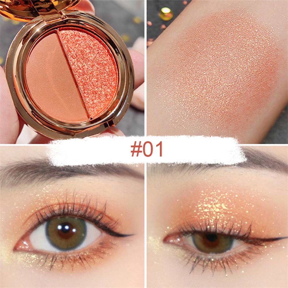 Phấn Mắt 2 Màu HighLight Có Nhũ