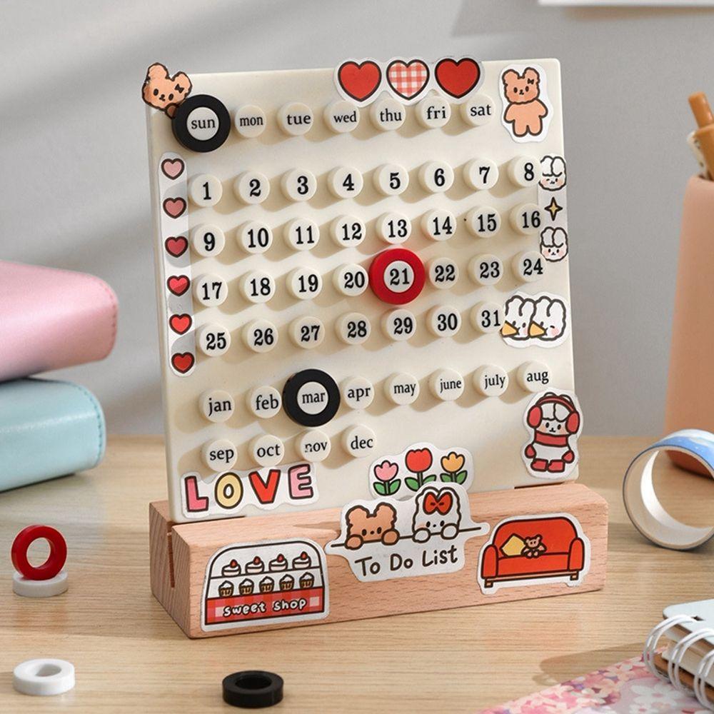 Lịch Để Bàn Trang Trí Bằng Acrylic Sáng Tạo 1 Cái DIY