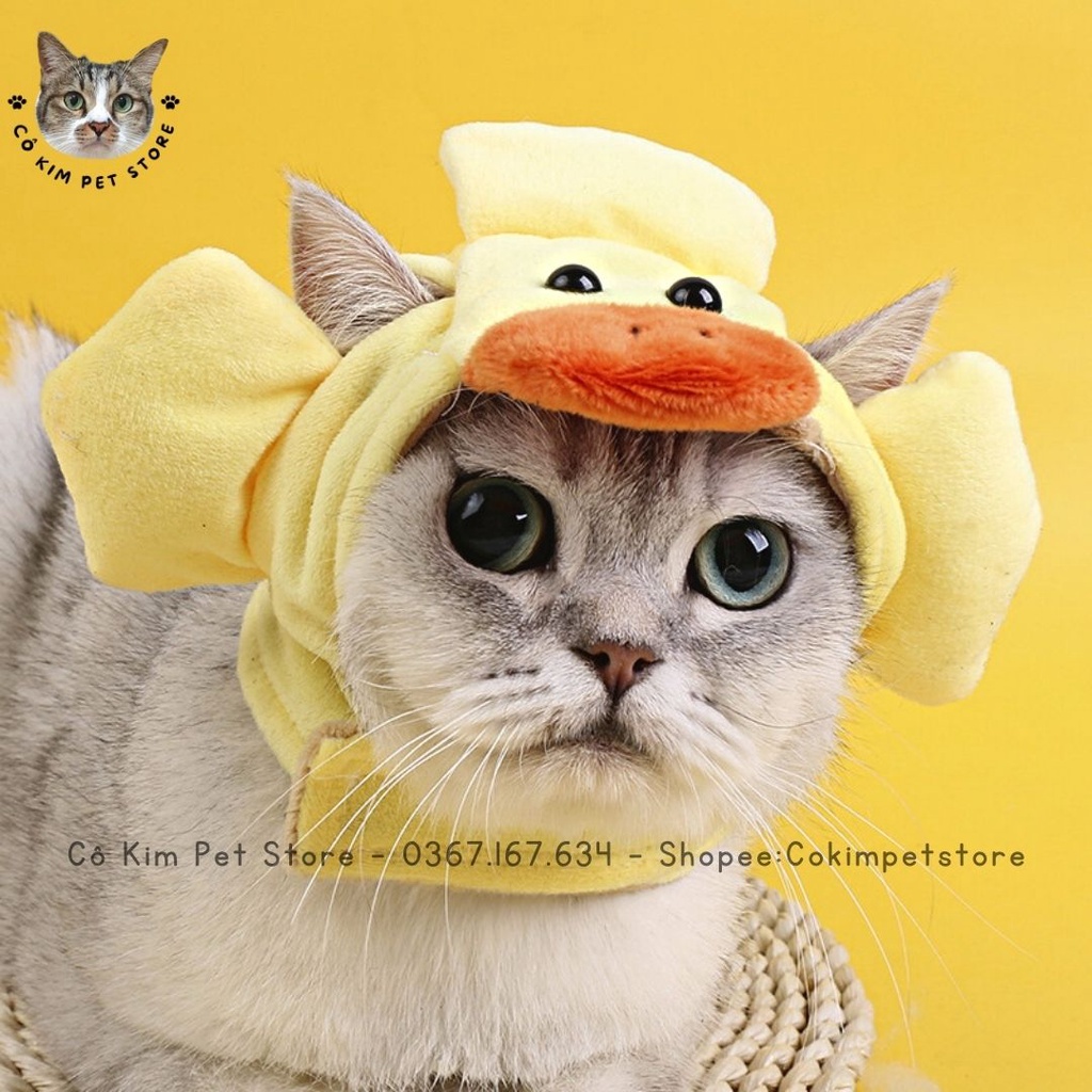 Mũ Cho Chó, Mũ Cho Mèo Dễ Thương Điều Chỉnh Kích Thước
