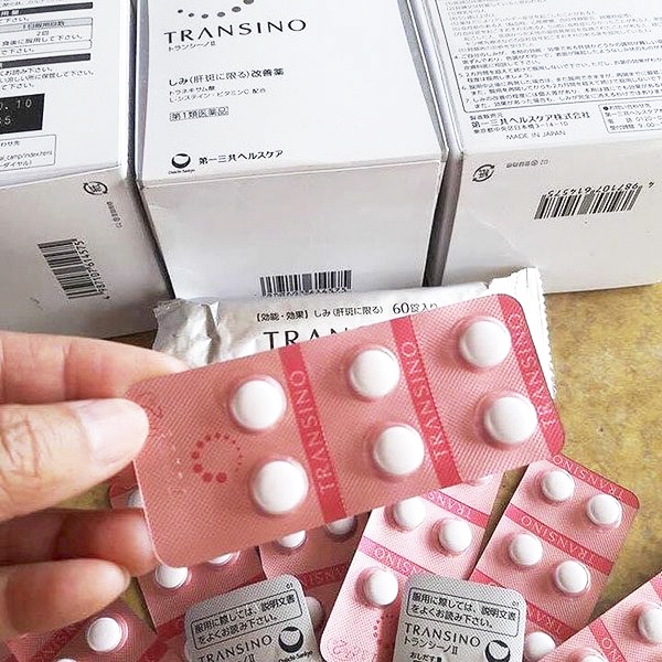 [Chính hãng] Viên uống trắng da, mờ nám, mờ tàn nhang Transino 240 viên Nhật Bản