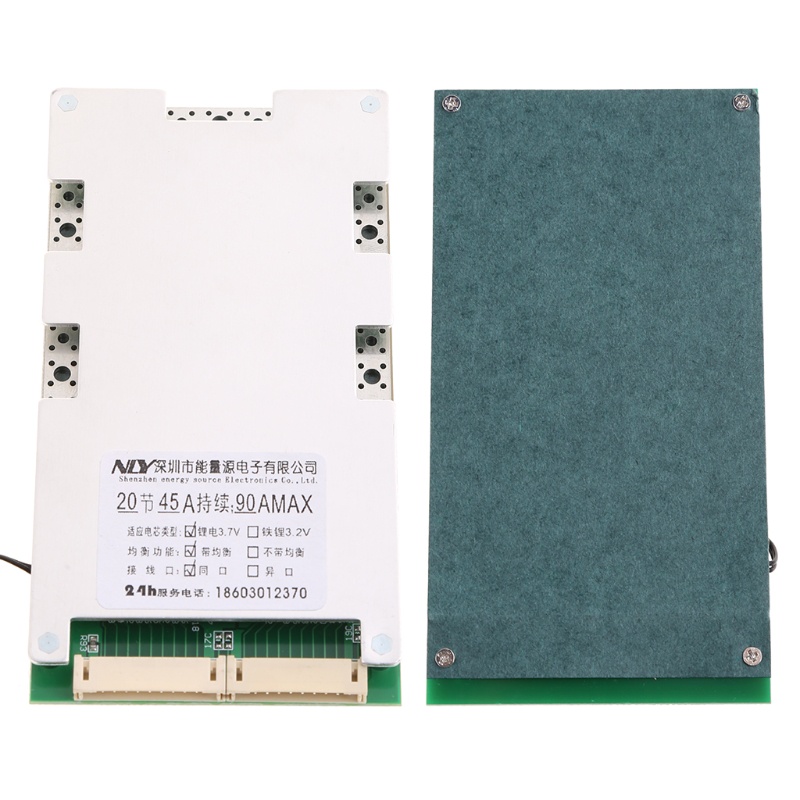 Bảng Mạch Bảo Vệ Li-ion Lipo 20S 72V 45A BMS Lithium PCB