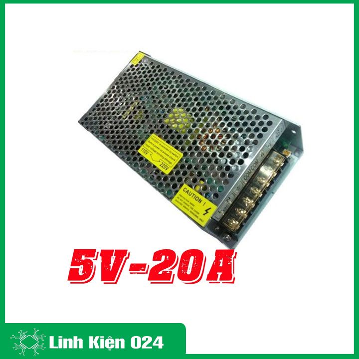 Nguồn tổ ong 5V 20A nguồn tổng led quảng cáo, camera
