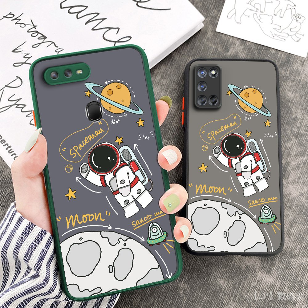 Ốp Điện Thoại Chống Sốc Hình Phi Hành Gia Cho Oppo A5s A7 A3s A5 A12e A12 F9 A7x Realme C2