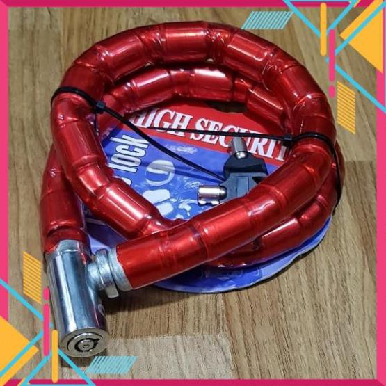 Khóa Dây Thép Vòng Khúc Cho Xe Máy Cao Cấp 80cm