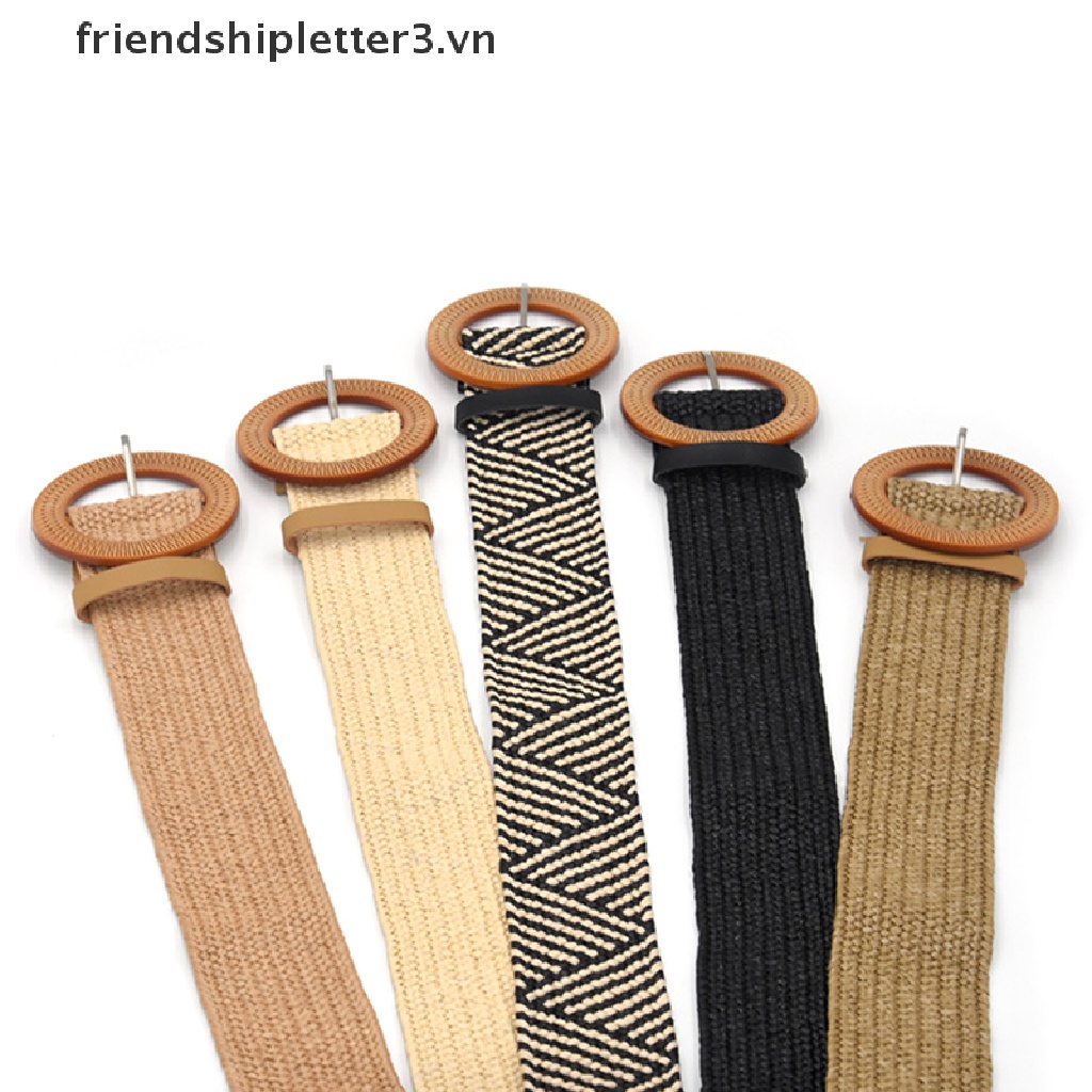 Thắt Lưng Nữ Khóa Tròn Phong Cách boho Cổ Điển
