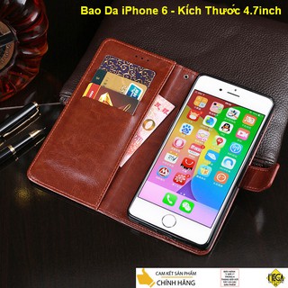 Bao Da iPhone 6/6s – 4.7 inch đa năng, lắp gập nam châm hít