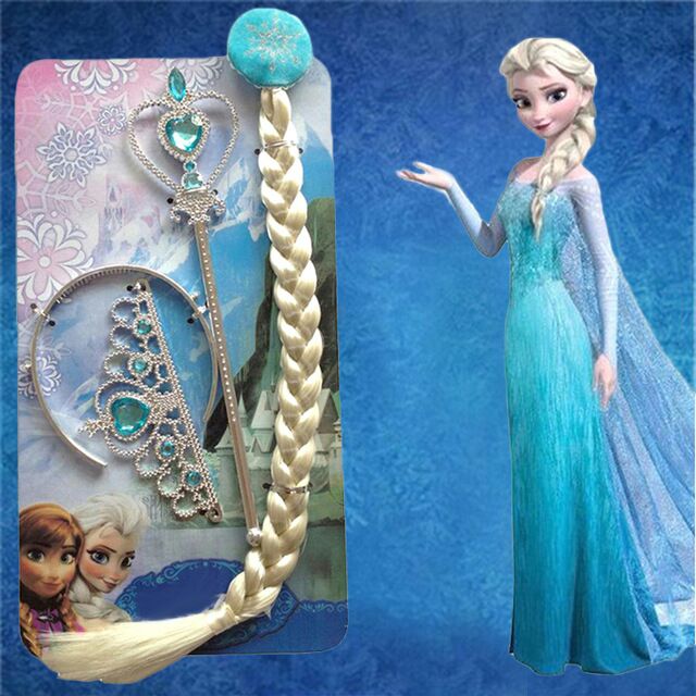 Bộ vương miện bím tóc elsa
