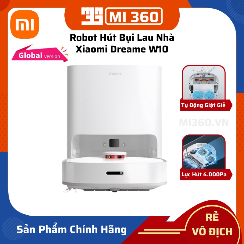 ✅Bản Quốc Tế Cao Cấp✅ Robot Hút Bụi Lau Nhà Xiaomi Dreame W10 Chính Hãng