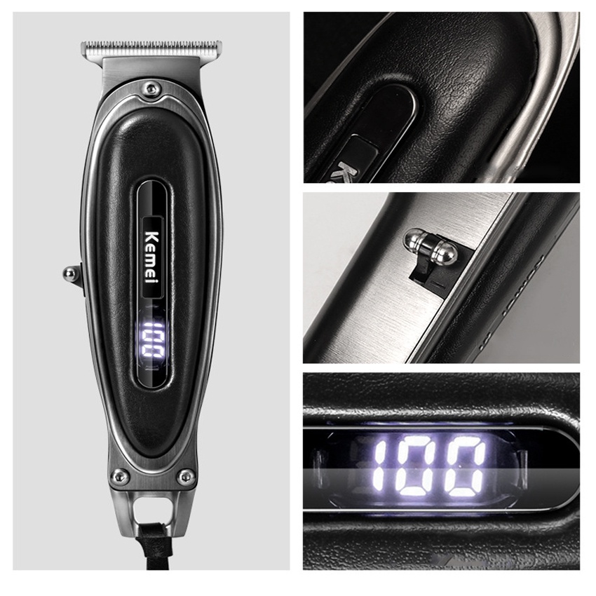 Tông đơ chấn viền Kemei Km-1949 kỉ niệm 70 năm hãng Kemei đã mài chuốt căn chỉnh tặng lược Tony cho salon và thợ tóc