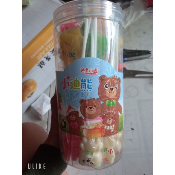 combo 5 cây kẹo mút hình các con gấu ngộ nghĩnh