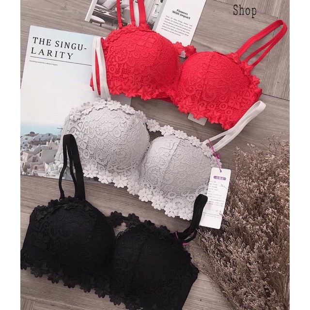 ÁO LÓT REN HOA HỒNG NÂNG NGỰC HÌNH BÀN TAY SIÊU ĐIỆU | BigBuy360 - bigbuy360.vn