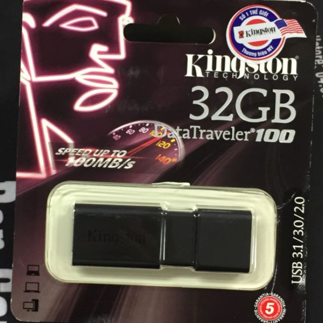 USB 32Gb kingston 3.1 siêu khủng tốc độ copy đến 10Gb/s phân phối chính hãng bởi FPT