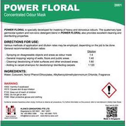 Nước lau sàn bệnh viện, xịt phòng khử mùi diệt khuẩn POWER FLORAL (Klenco - Singapore)