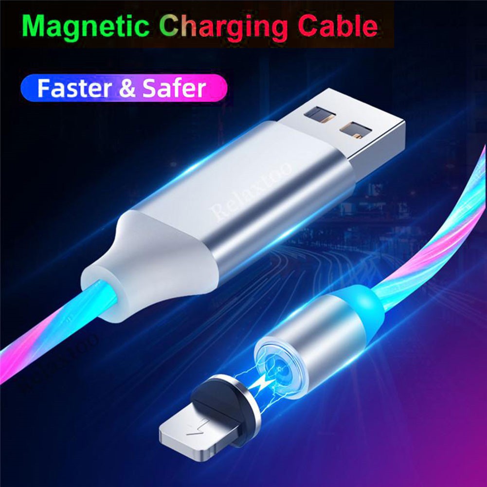 DG Cáp sạc nam châm đầy màu sắc cho điện thoại iPhone / Android / Type-c