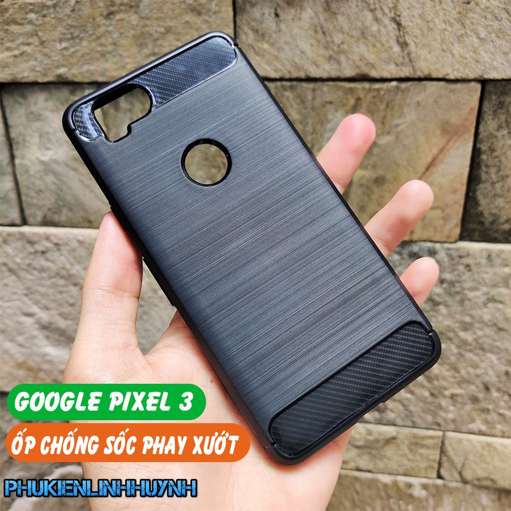 Google Pixel 3_Ốp lưng cao su phay xướt siêu bền.