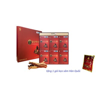 Nước hồng sâm nhung hươu Q Plus Hàn quốc (30 gói x 50ml) kèm túi đựng chính hãng