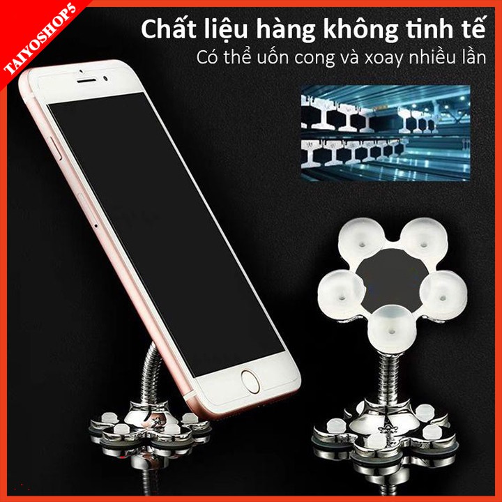 Giá Đỡ Điện Thoại Hút Chân Không Xoay 360 Độ Siêu Chắc Chắn - Thiết Kế Mẫu Hình Hoa Mai Sang Trọng ( Màu Ngẫu Nhiên )