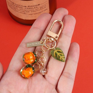 Móc Khóa Hình Lá Persimmon Ruyi Dễ Thương