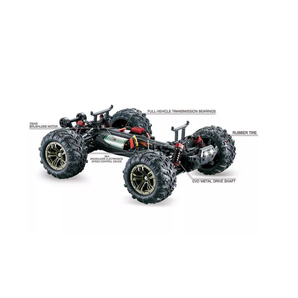 [HSP SHOP] Xe điều khiển xinlehong Q901 60km/h  bản Brushless Version