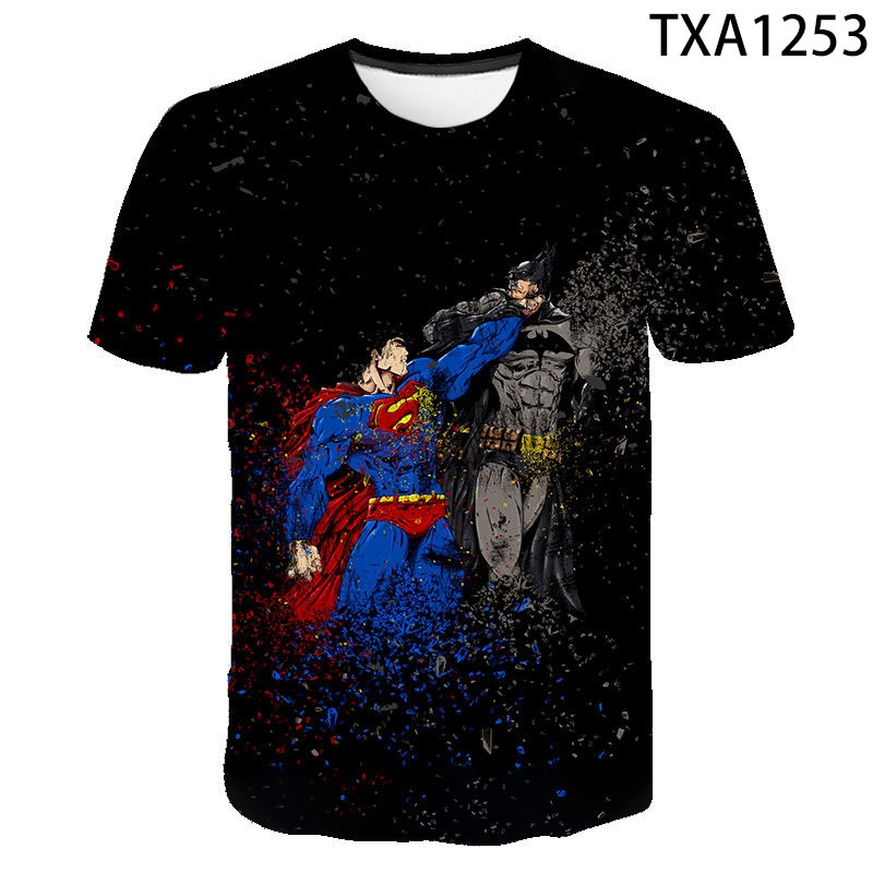 Áo Thun Tay Ngắn In Hình Superman 3D Thời Trang Mùa Hè 2022 Cho Nam Và Nữ