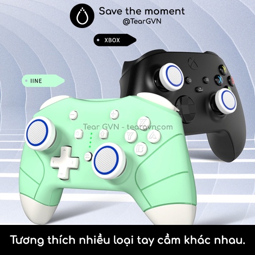 Bọc Analog lưới kim cương (IINE) cho tay cầm PS5 / Xbox / Switch Pro - Vỉ 2 cặp